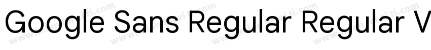 Google Sans Regular Regular Version字体转换